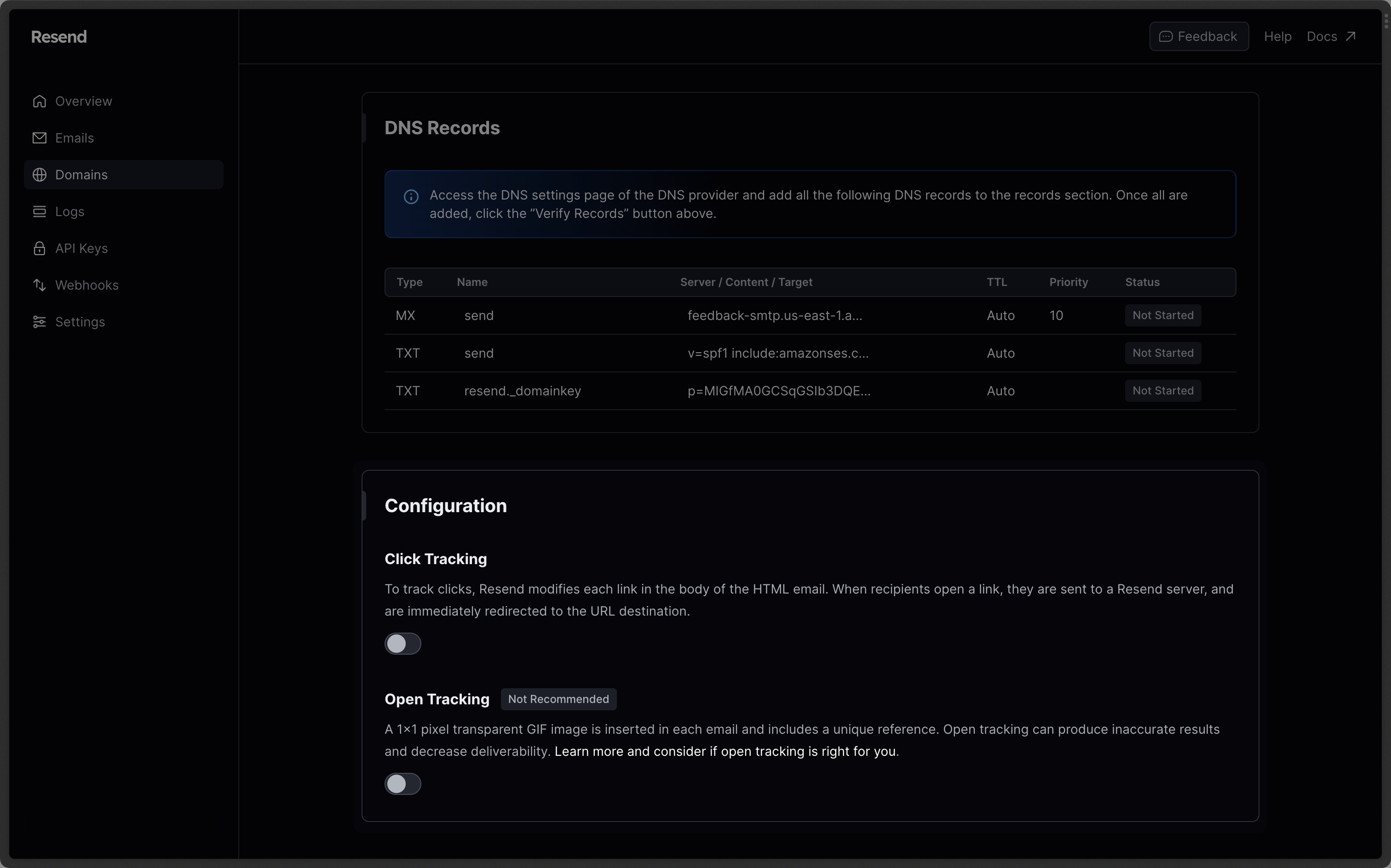 Open and Click Tracking