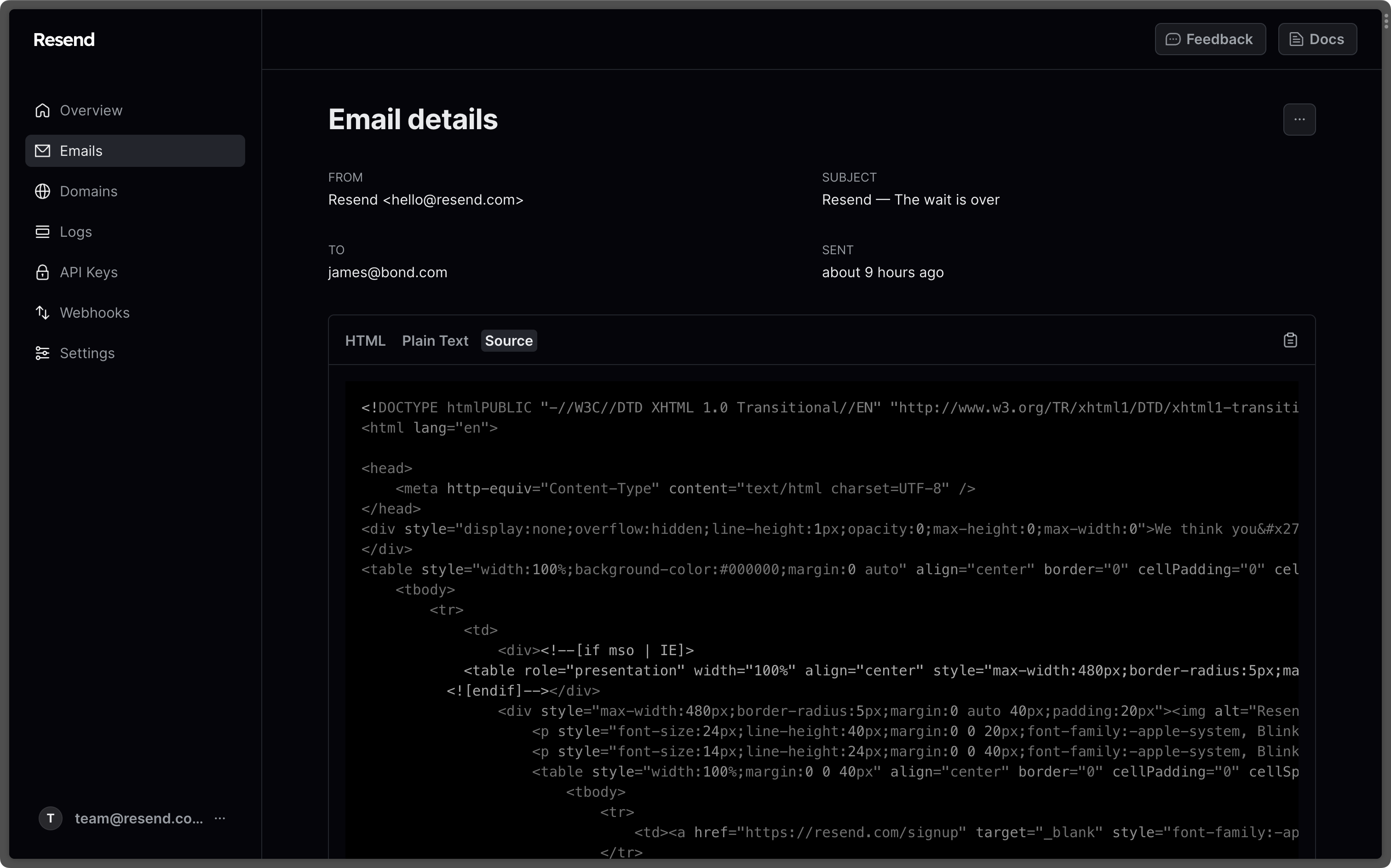 Email - View Tabs